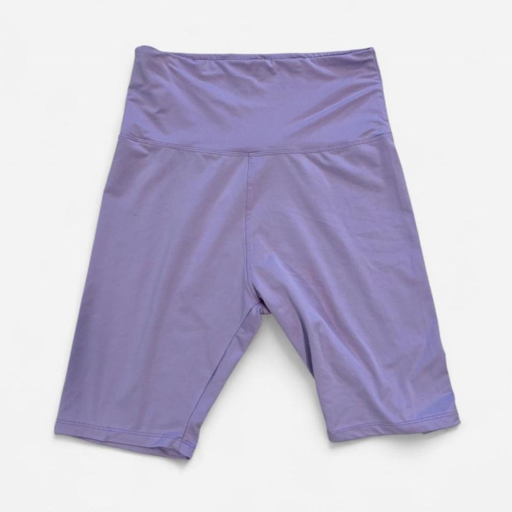 Lavender Purple High Waisted Biker Shorts Womens Size‎ Medium